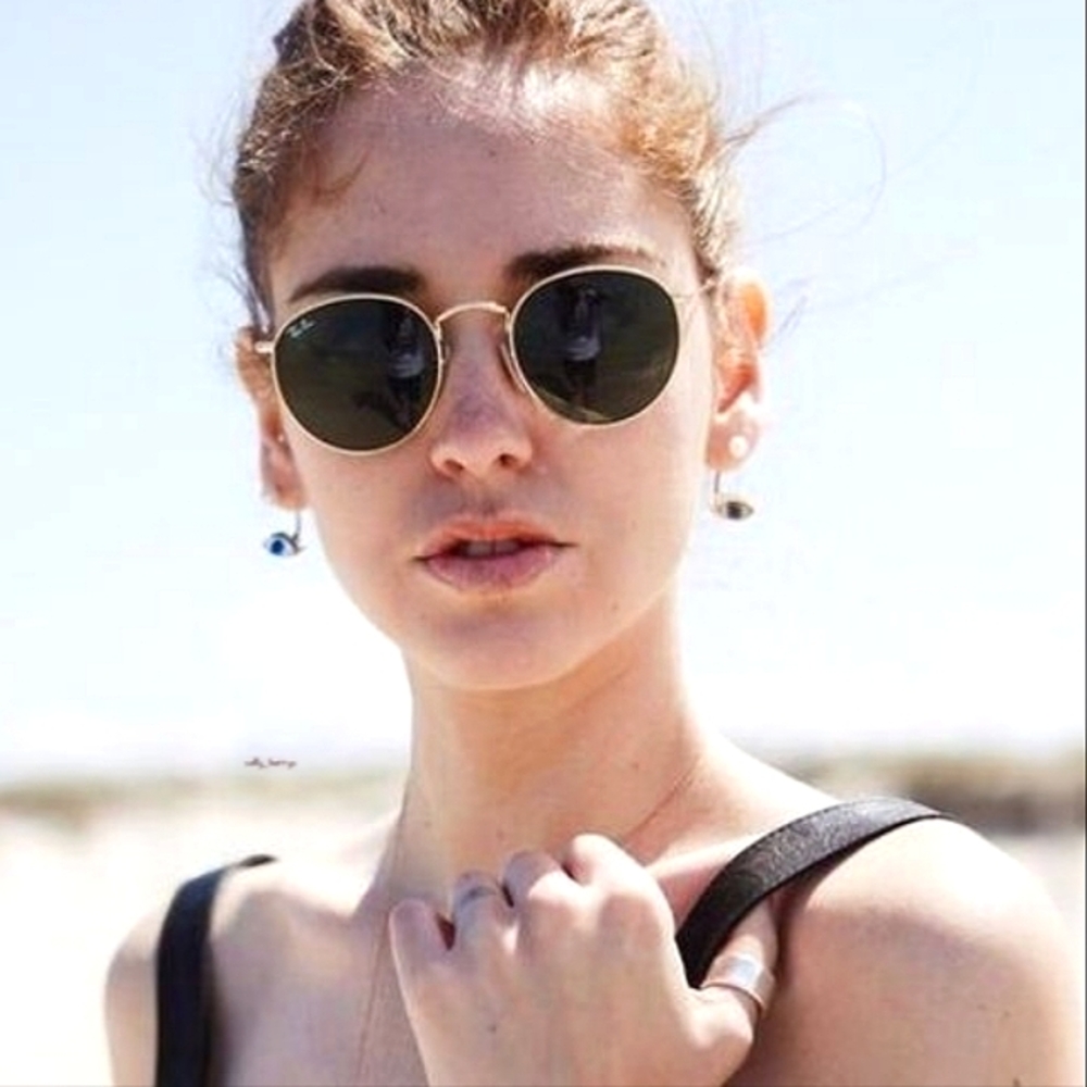 RayBan (Store Display) Round Metal Green Lenses RB3447 - Picture 11 of 14